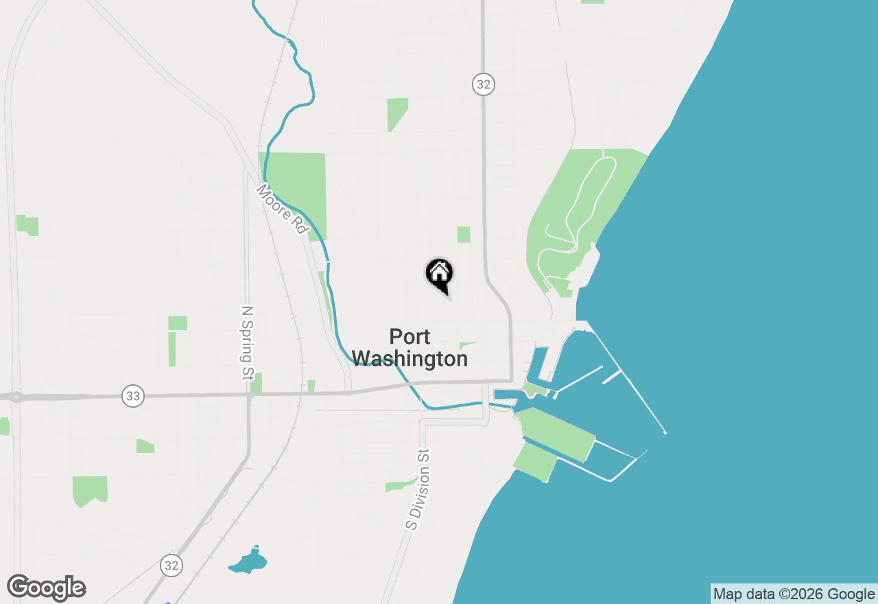 Map of 426 N Montgomery St, Port Washington, WI 53074