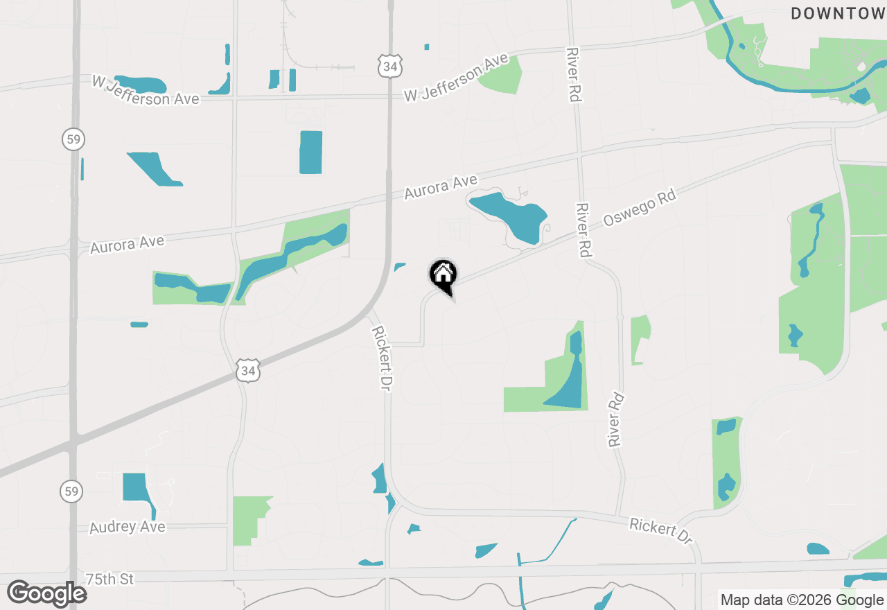 Map of 1437 Ambleside Circle, Naperville, IL 60540