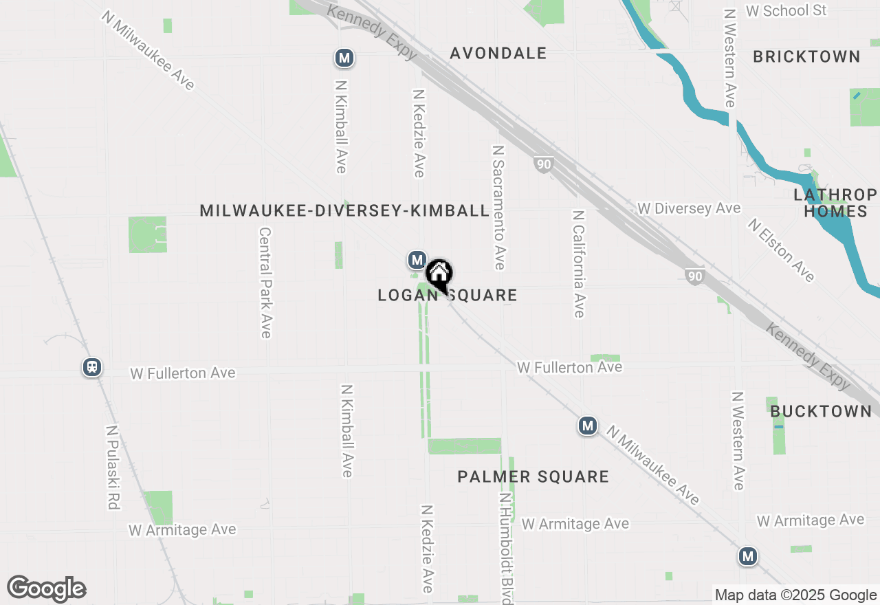Map of 3131 W Logan Boulevard #3A, Chicago, IL 60647