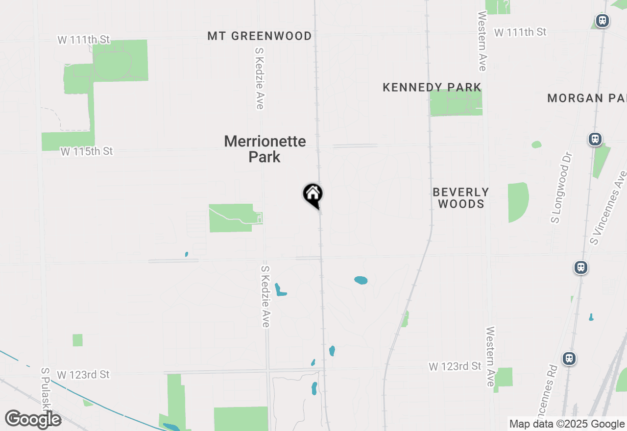 Map of 11733 S Sacramento Drive, Merrionette Park, IL 60803