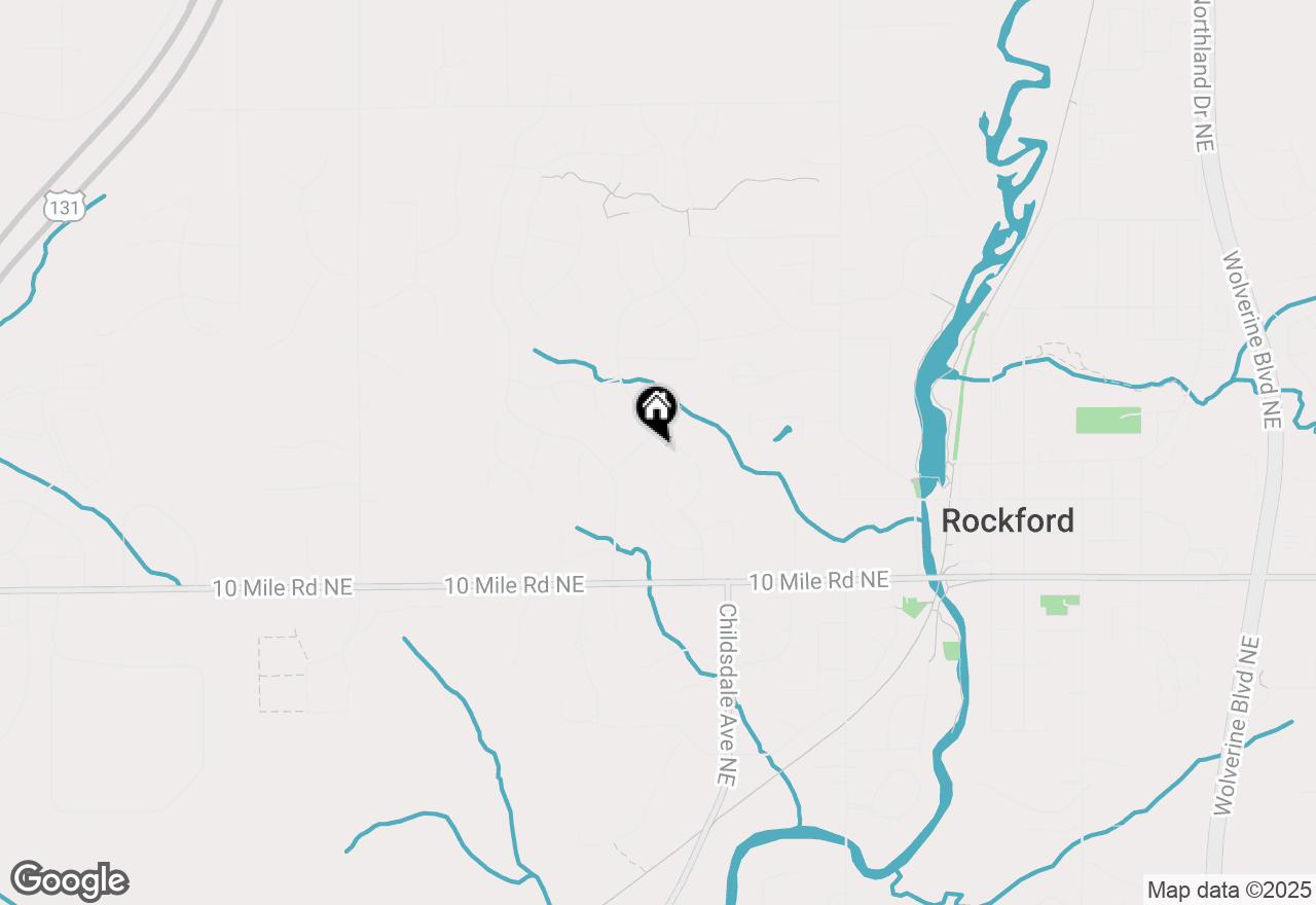 Map of 232 Glendale Drive Ne, Rockford, MI 49341