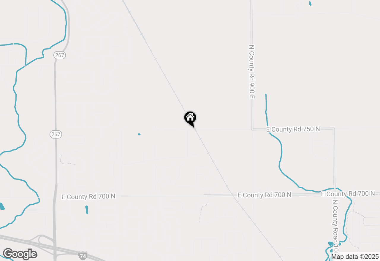 Map of 8533 E County Road 750 North, Brownsburg, IN 46112