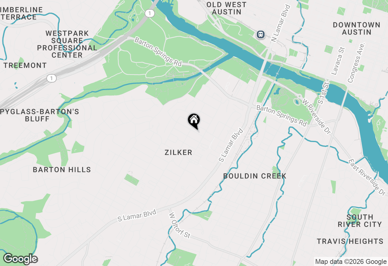 Map of 1703 Dexter St, Austin, TX 78704