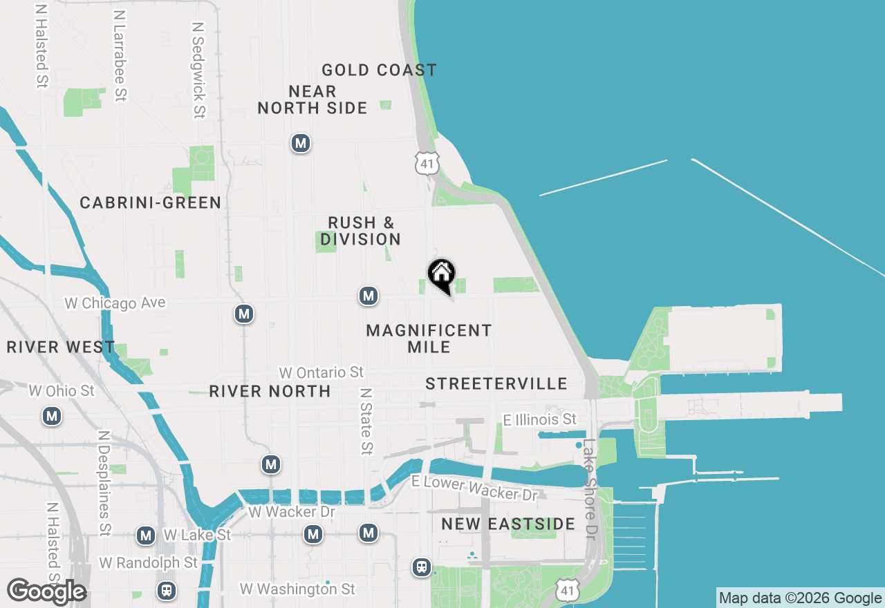 Map of 161 E Chicago Avenue #26B, Chicago, IL 60611