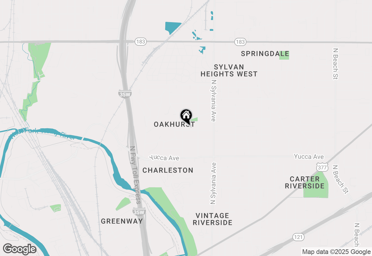 Map of 2309 Honeysuckle Avenue, Fort Worth, TX 76111