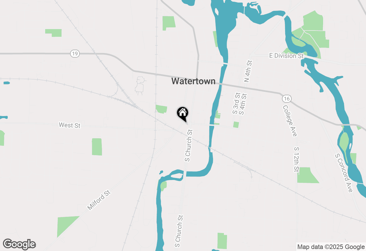 Map of 413 W Milwaukee St, Watertown, WI 53094