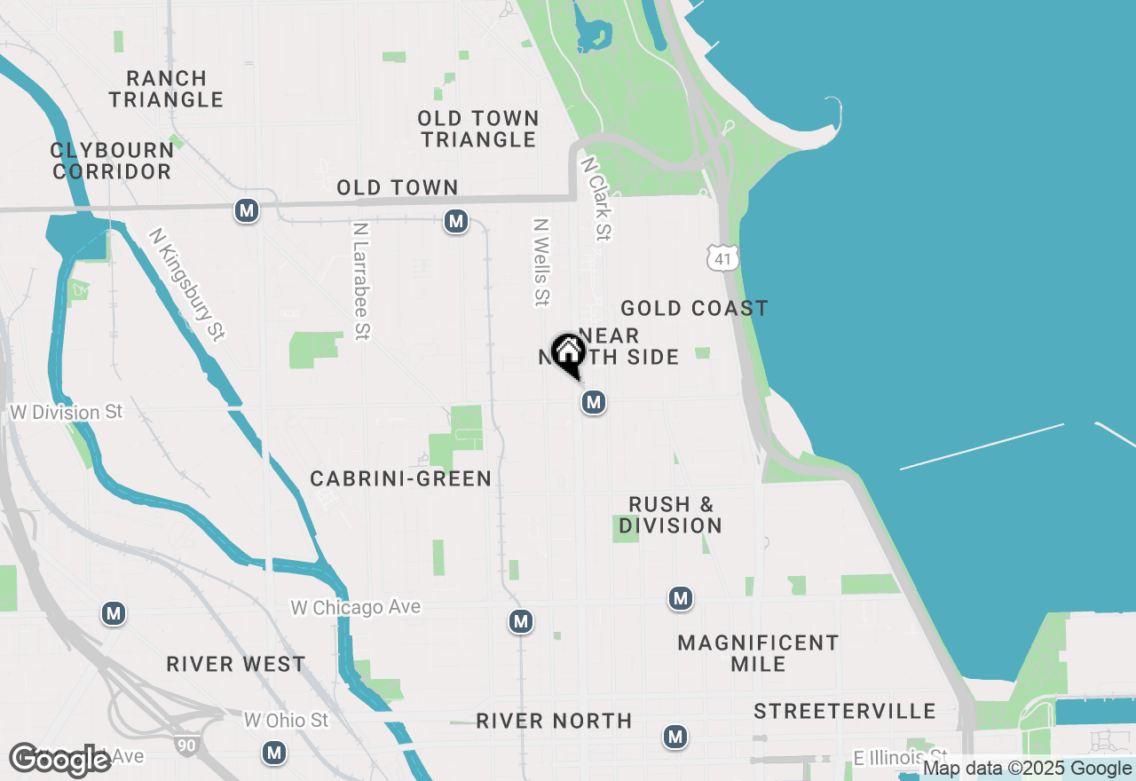 Map of 1212 N Lasalle Street #1002, Chicago, IL 60610