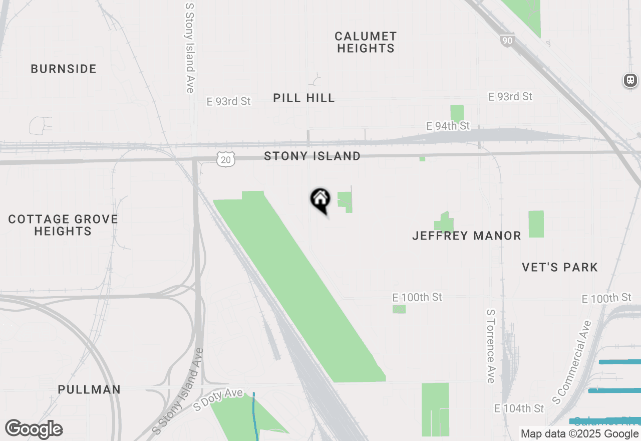 Map of 9710 S Chappel Avenue, Chicago, IL 60617