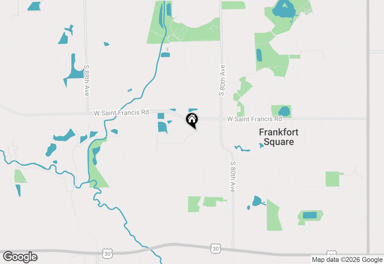 Map of 8227 Auburn Lane, Frankfort, IL 60423