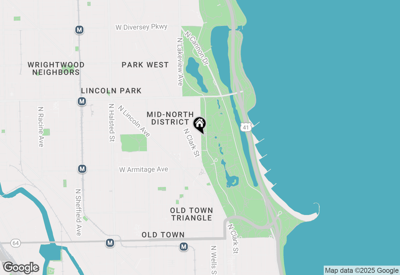 Map of 2144 N Lincoln Park West #23B, Chicago, IL 60614