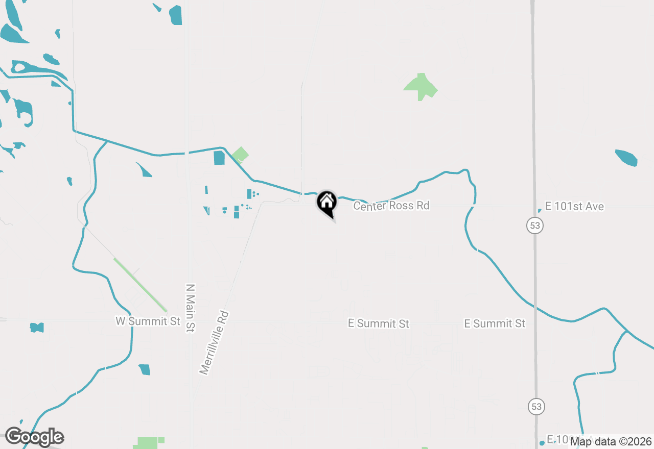 Map of 982 Elm Drive, Crown Point, IN 46307