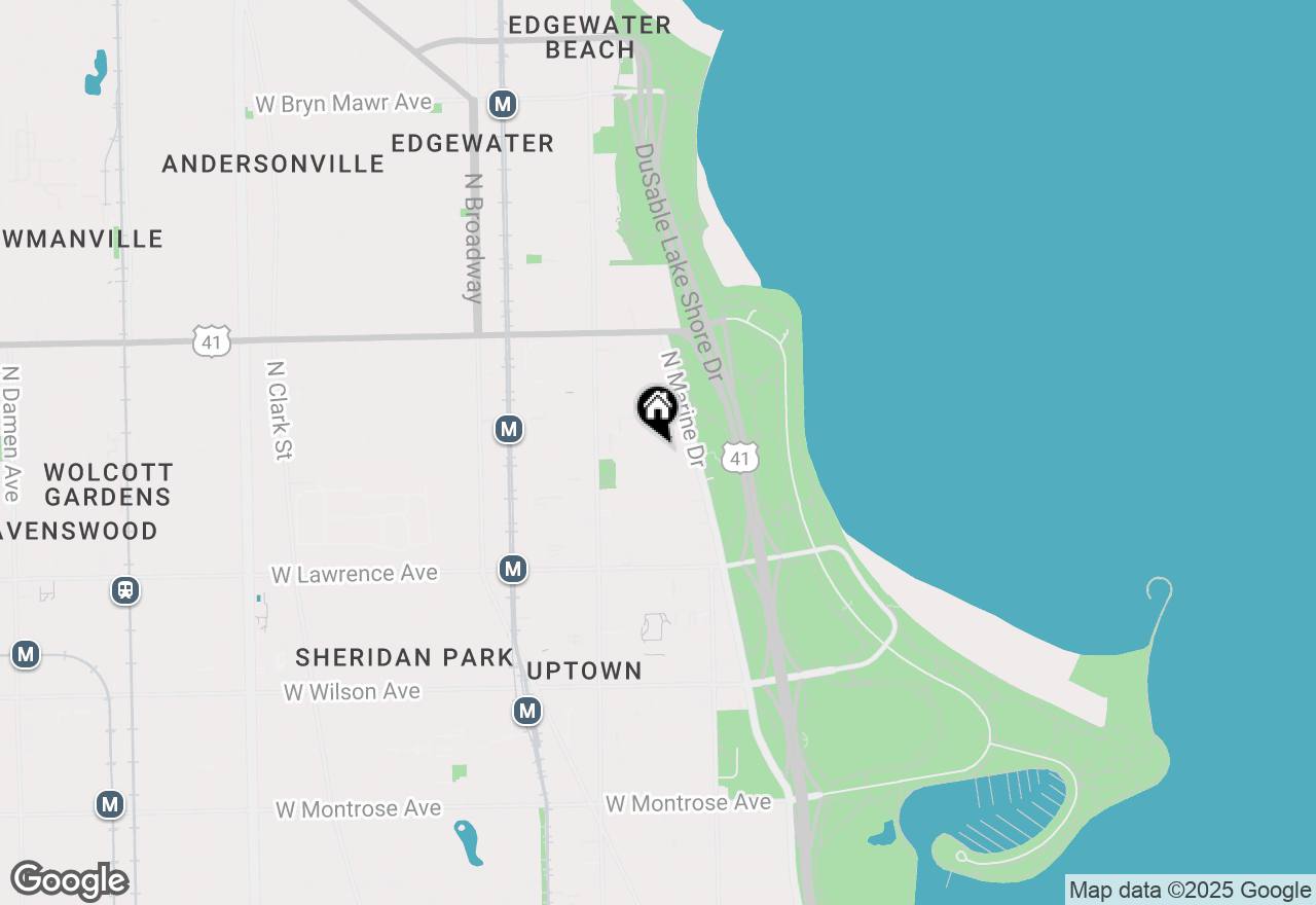 Map of 850 W Margate Terrace #202, Chicago, IL 60640