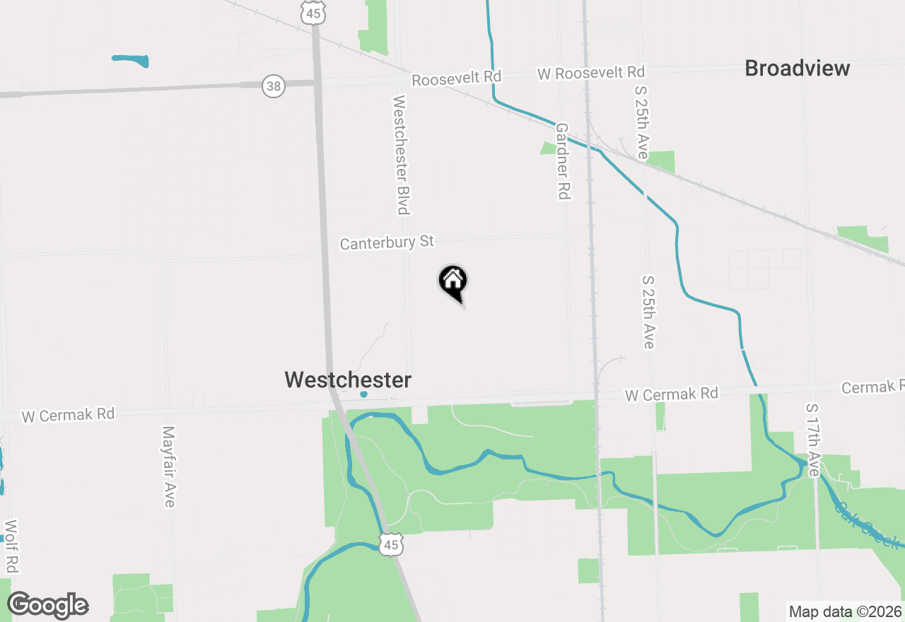 Map of 1847 Newcastle Avenue, Westchester, IL 60154