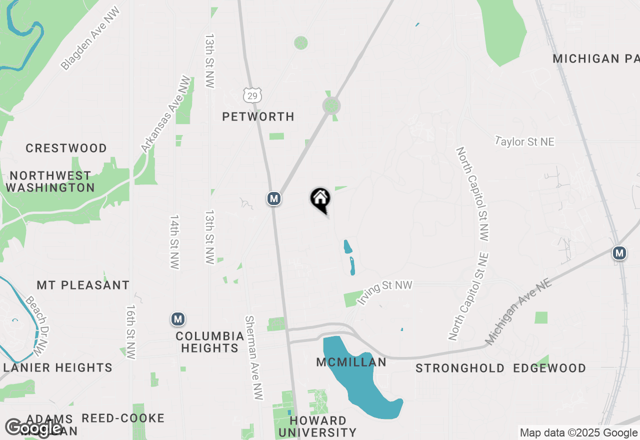 Map of 626 Princeton Place Nw, Washington, DC 20010