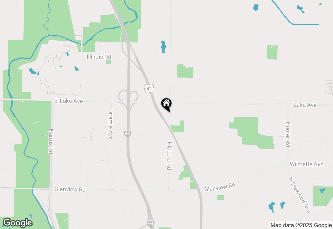 Map of 809 Hibbard Road, Wilmette, IL 60091