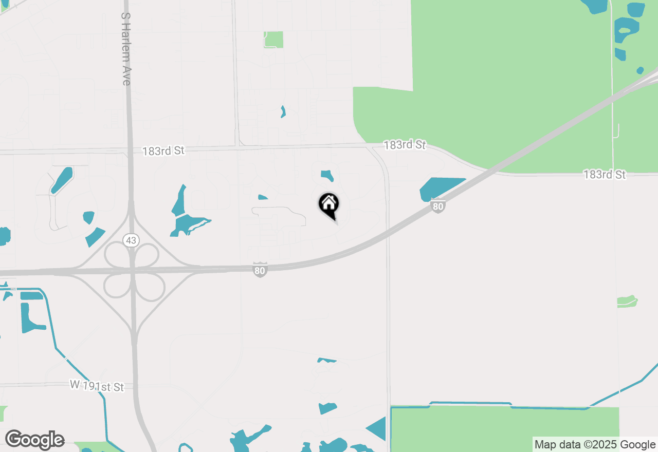 Map of 18650 Pine Lake Drive #1B, Tinley Park, IL 60477