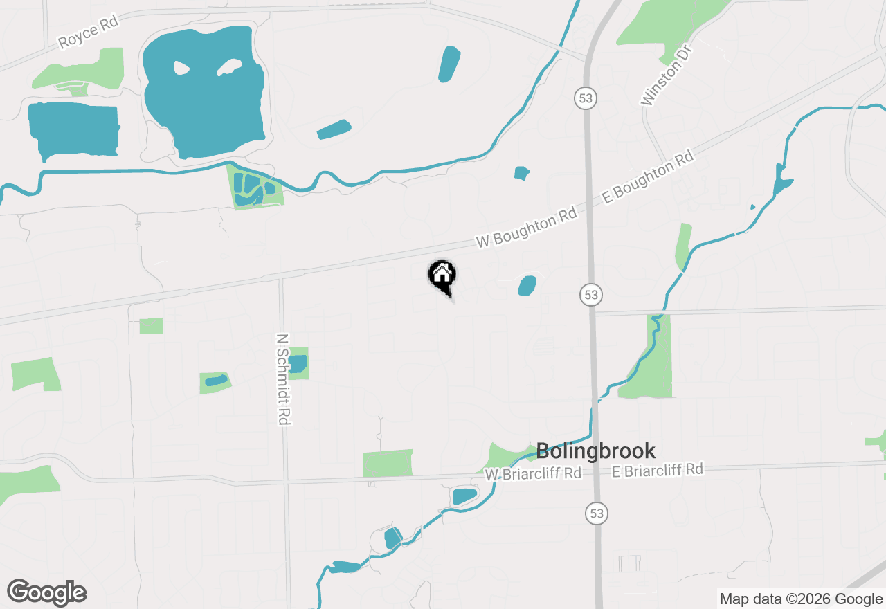 Map of 23 Wildwood Lane #G, Bolingbrook, IL 60440