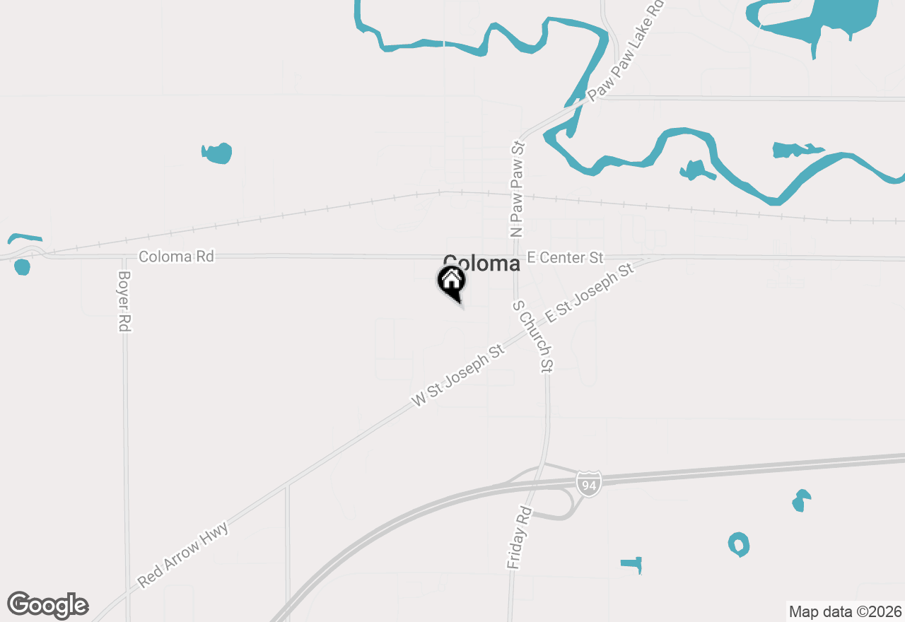Map of 264 Leedy Street, Coloma, MI 49038