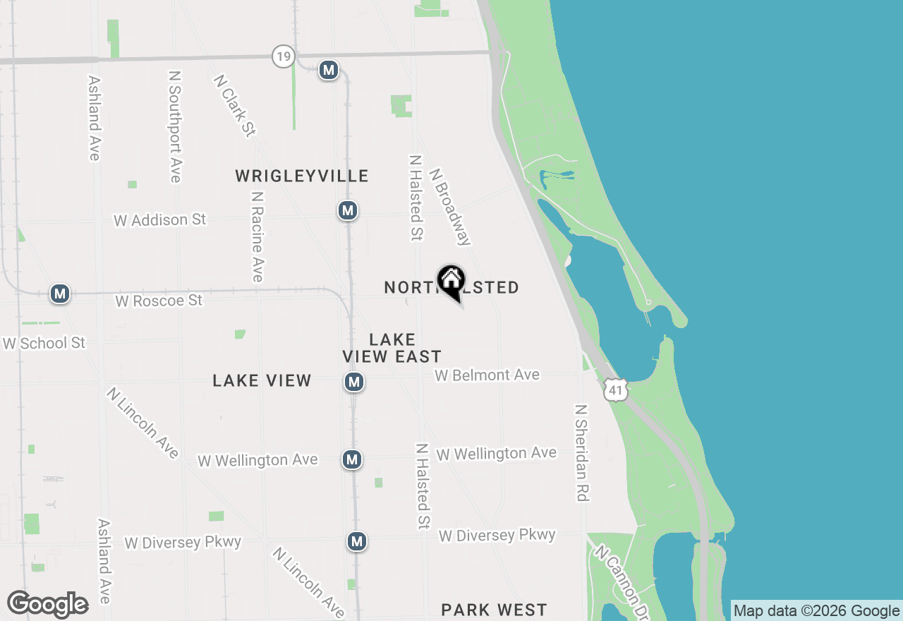 Map of 708 W Buckingham Place, Chicago, IL 60657