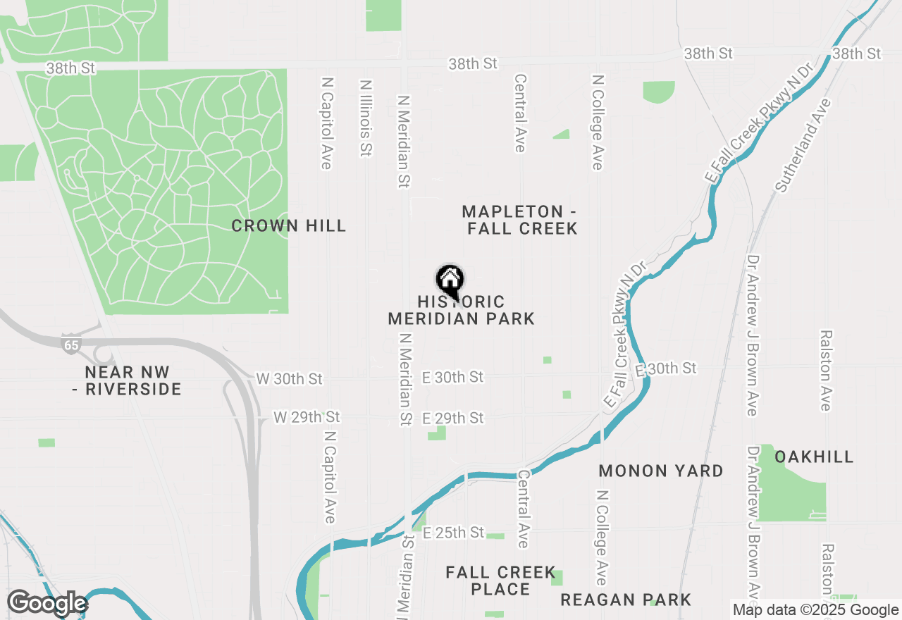 Map of 3159 N Pennsylvania Street, Indianapolis, IN 46205