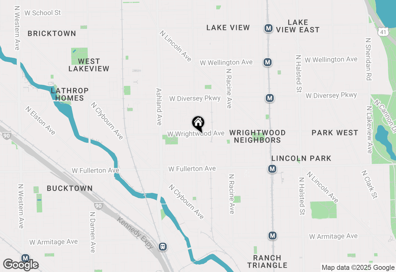 Map of 2553 N Southport Avenue #1F, Chicago, IL 60614