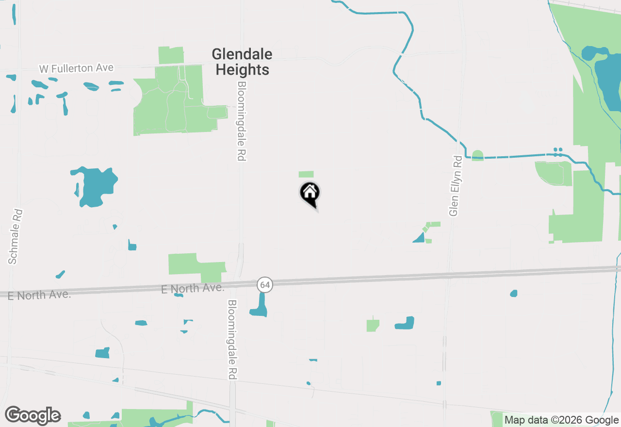 Map of 2N236 Amy Avenue, Glen Ellyn, IL 60137