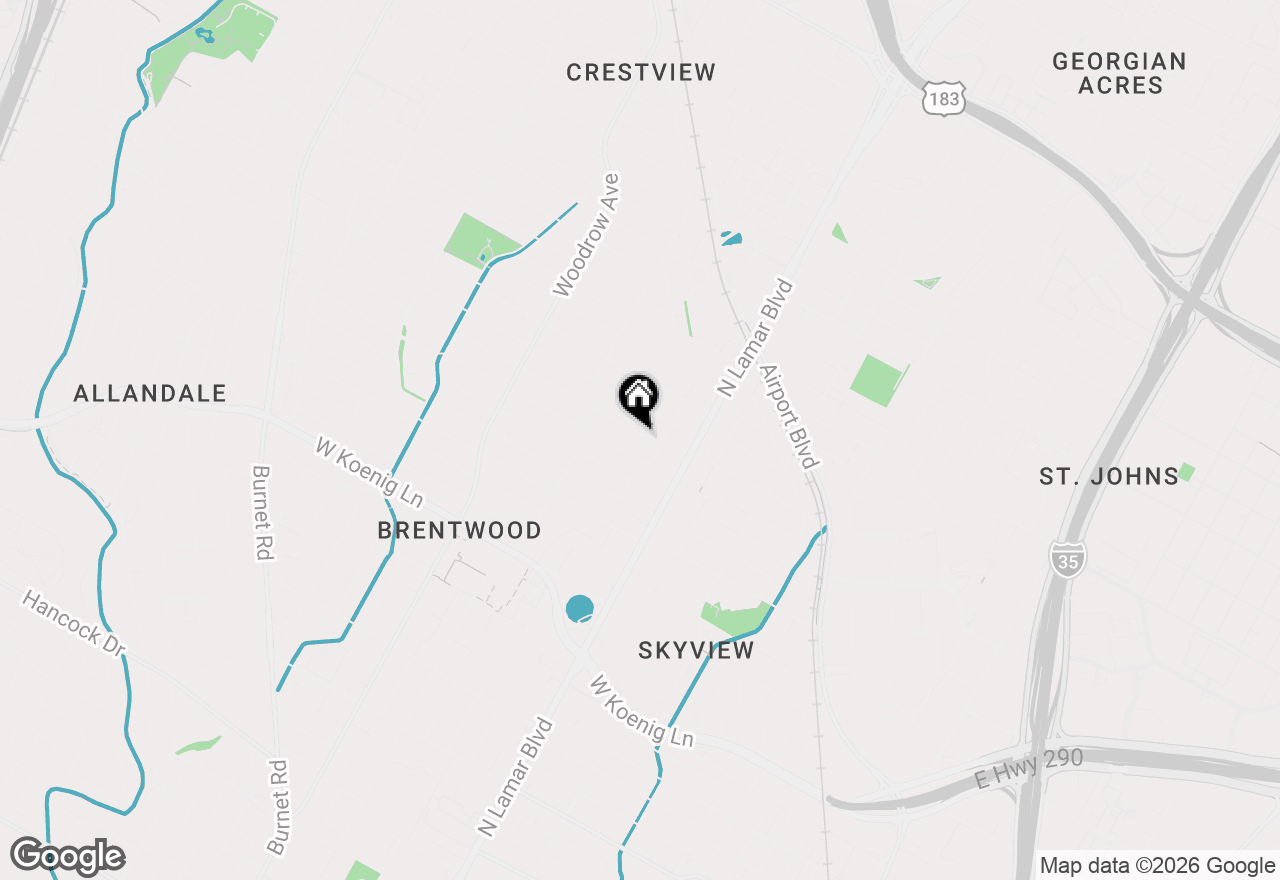 Map of 907 Karen Ave, Austin, TX 78757