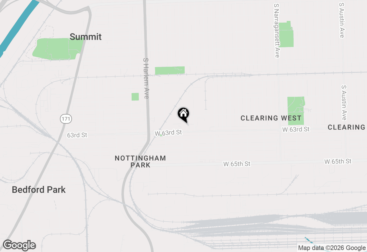 Map of 6240 S Newland Avenue #1N, Chicago, IL 60638