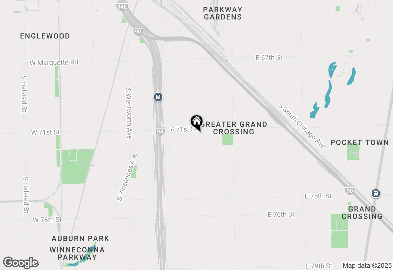 Map of 7118 S Indiana Avenue, Chicago, IL 60619
