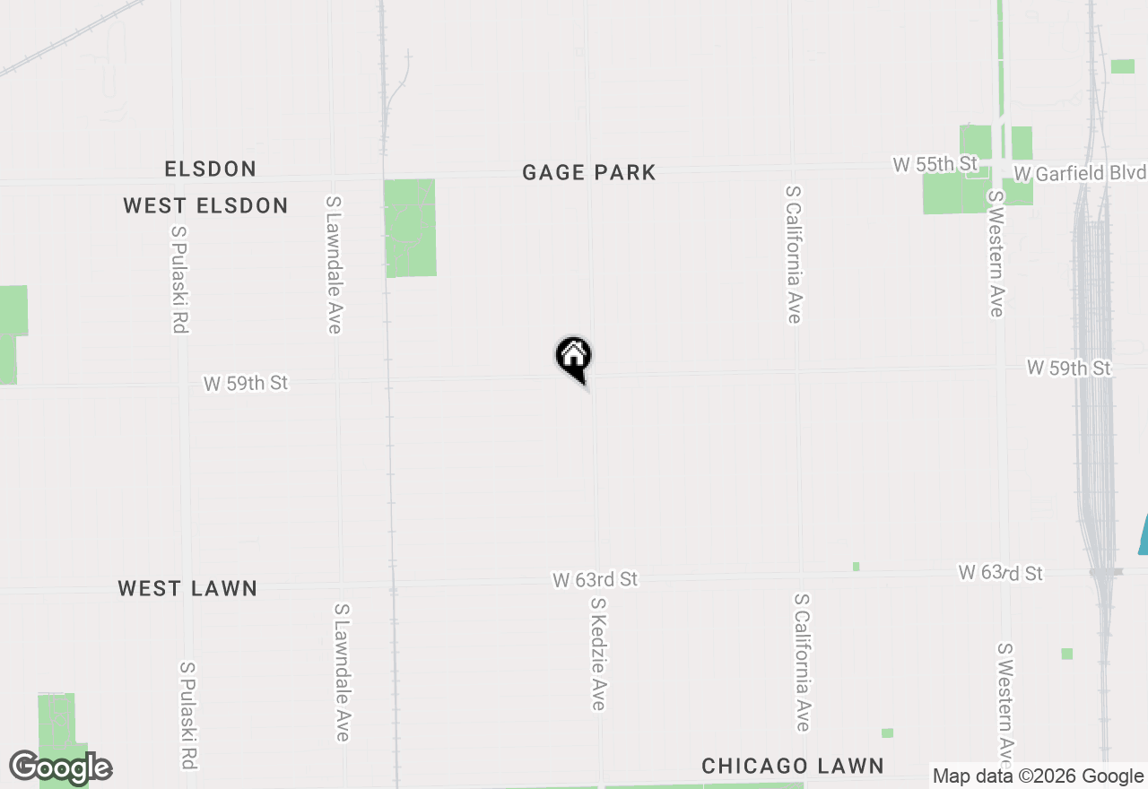 Map of 5921 S Sawyer Avenue, Chicago, IL 60629