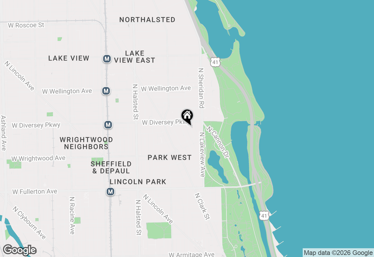 Map of 2740 N Pine Grove Avenue #17B, Chicago, IL 60614