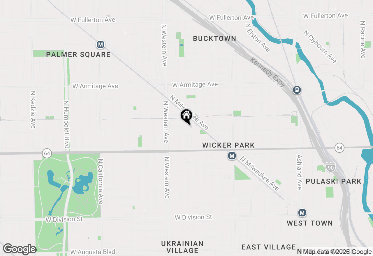 Map of 2300 W Wabansia Avenue #117, Chicago, IL 60647