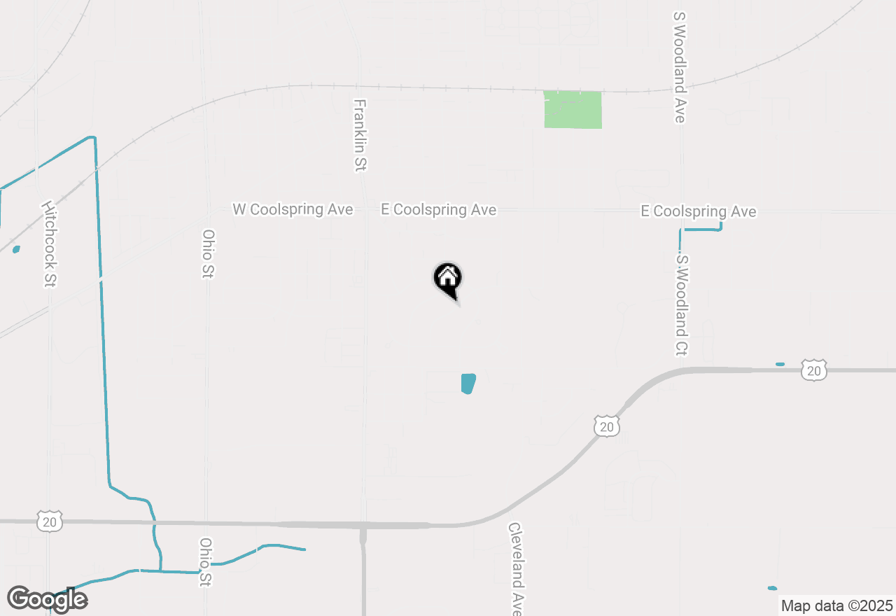 Map of 121 Belmont Court, Michigan City, IN 46360