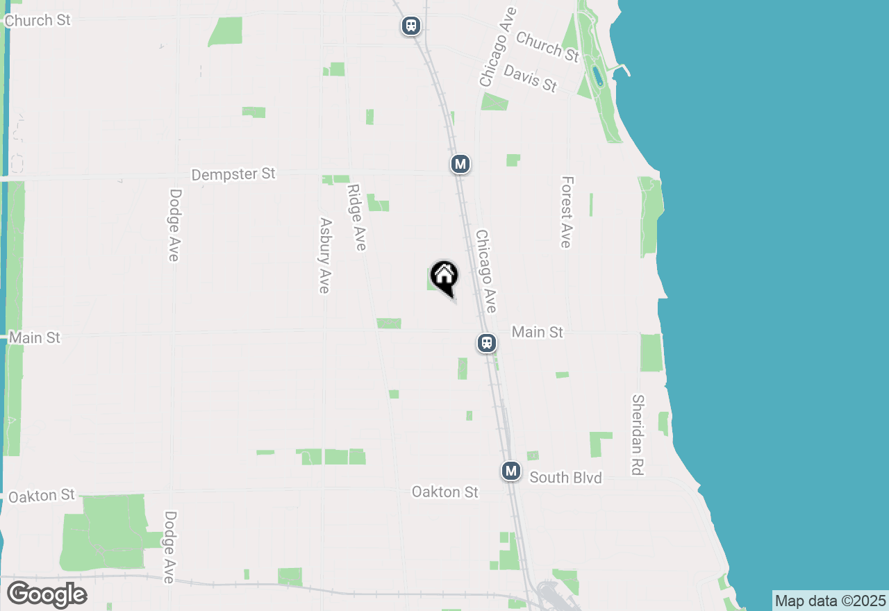 Map of 930 Sherman Avenue, Evanston, IL 60202