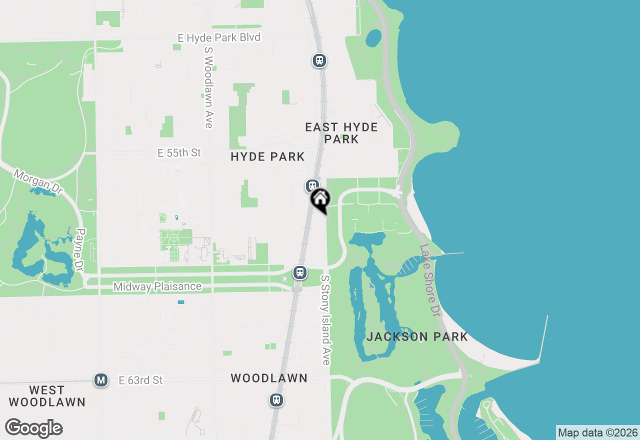 Map of 5728 S Stony Island Avenue #2, Chicago, IL 60637