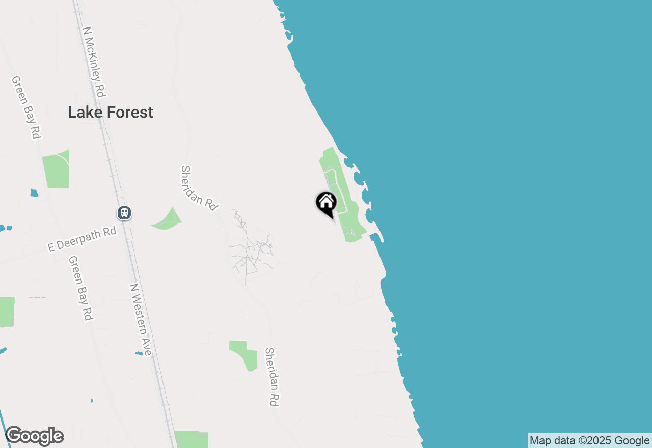 Map of 1015 Spring Lane, Lake Forest, IL 60045
