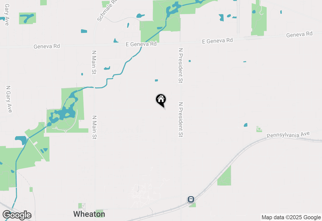 Map of 703 Wakeman Avenue, Wheaton, IL 60187