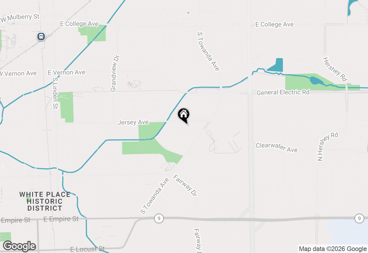 Map of 206 Imperial Drive, Bloomington, IL 61701