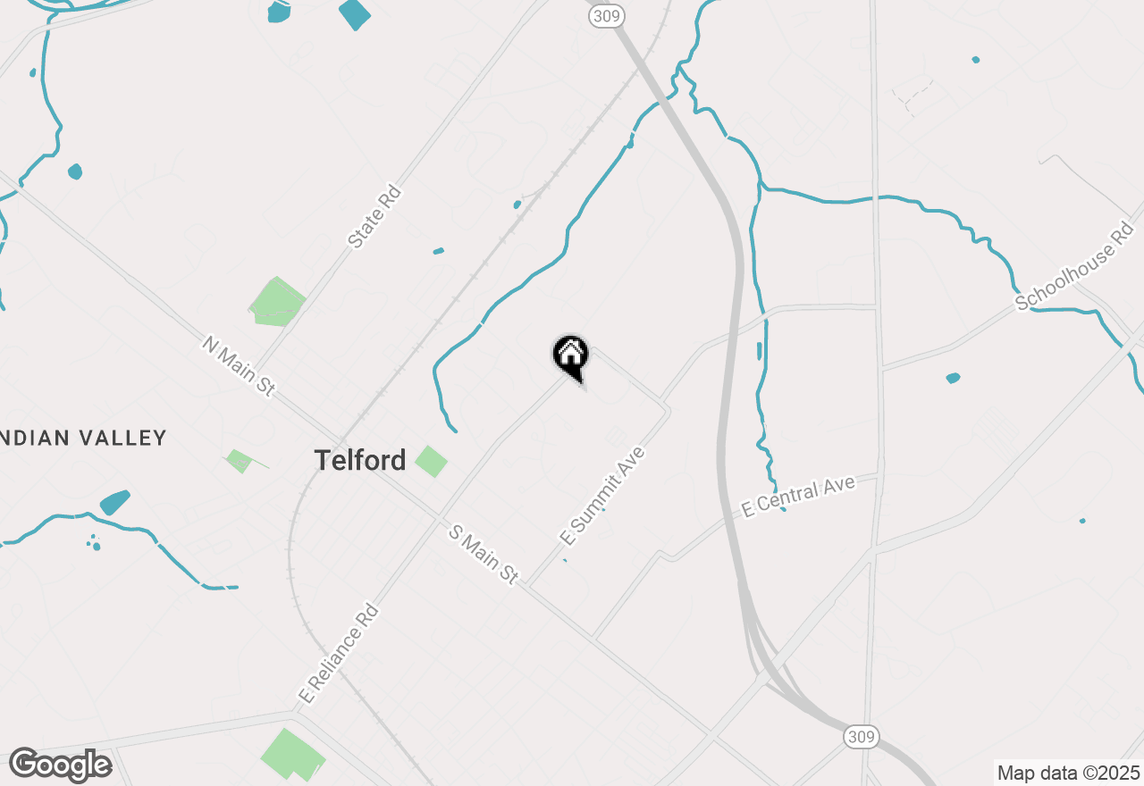 Map of 404 E Reliance Road, Telford, PA 18969