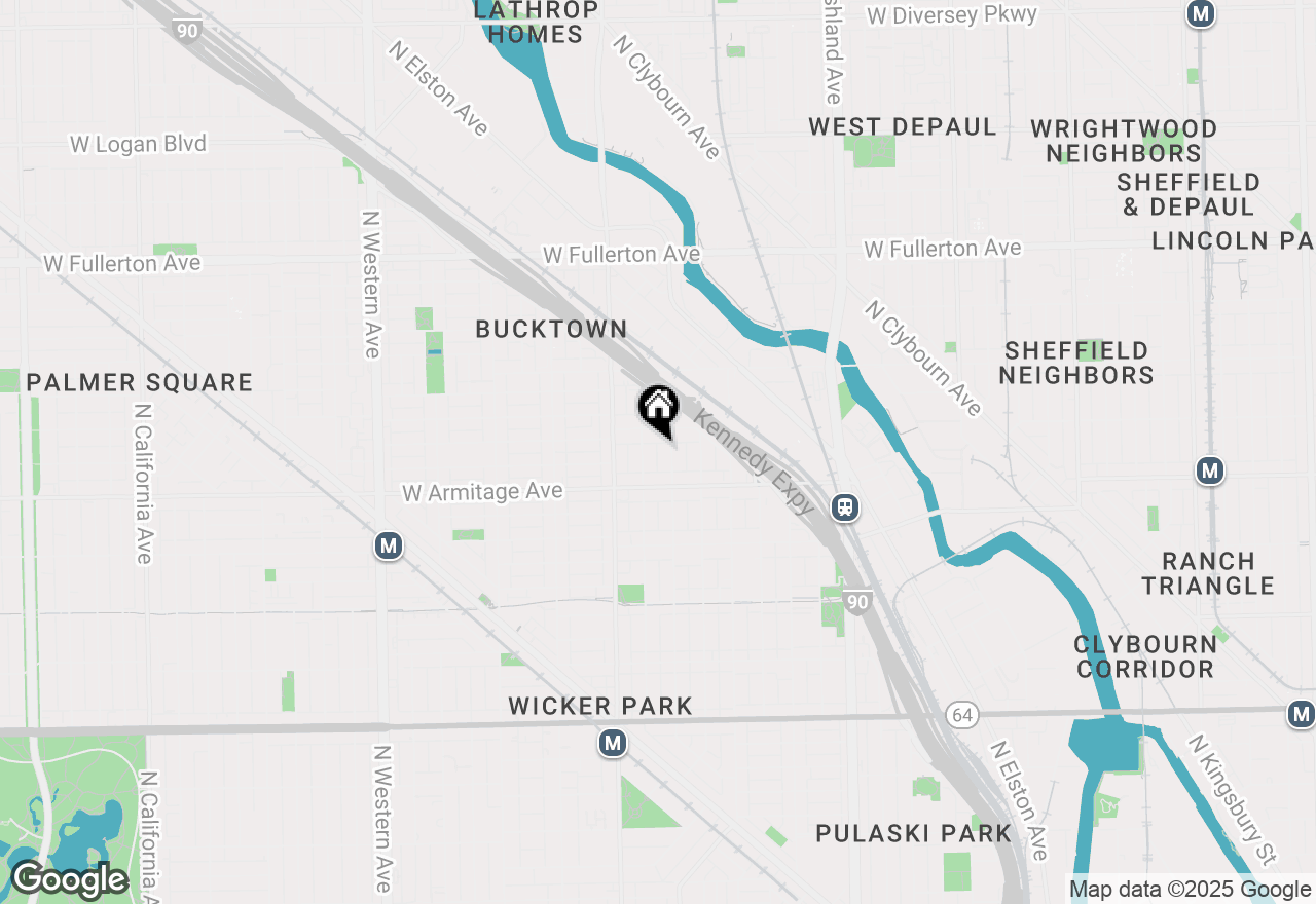 Map of 2036 N Wolcott Avenue, Chicago, IL 60622