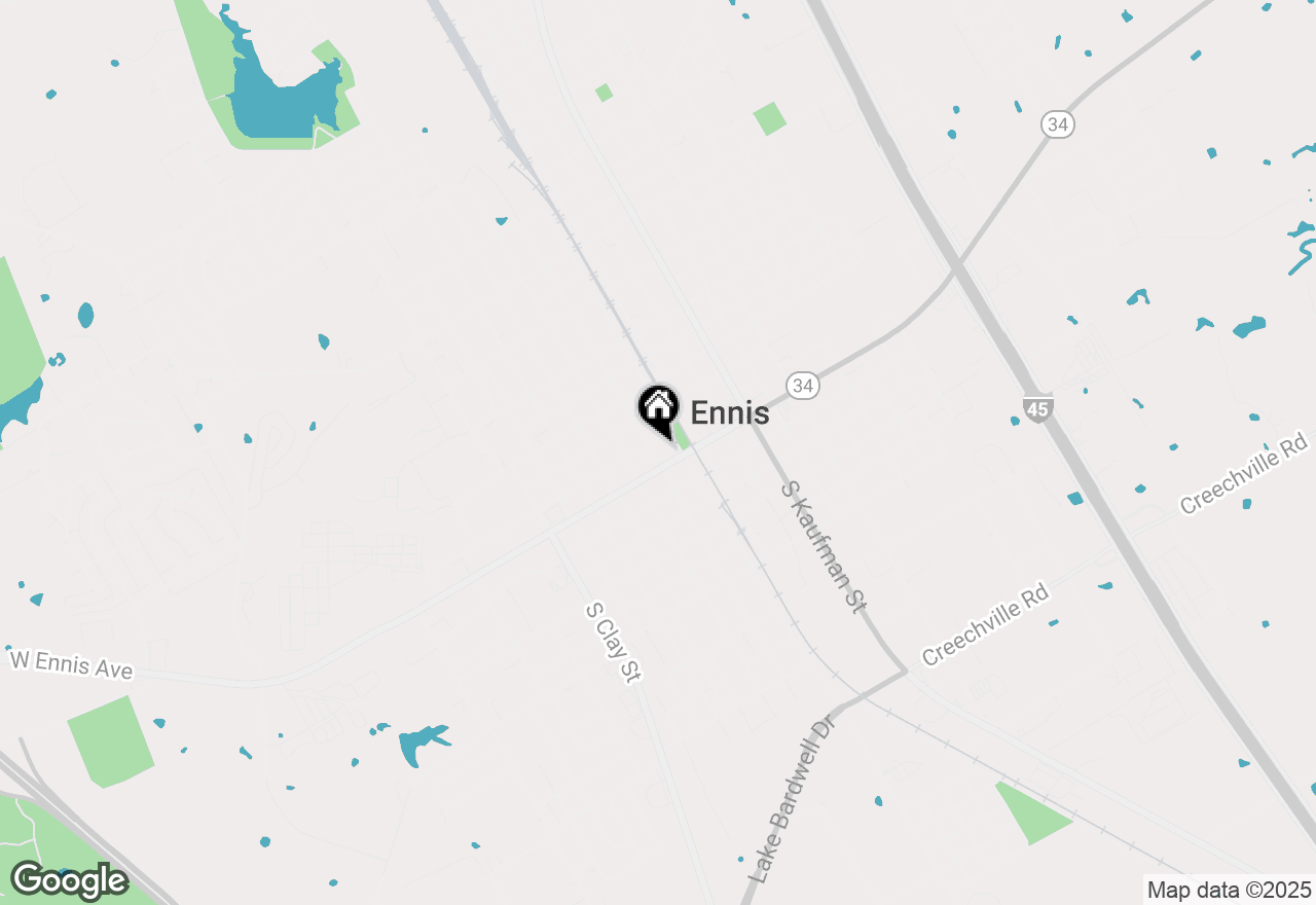 Map of 112 N Dallas Street, Ennis, TX 75119