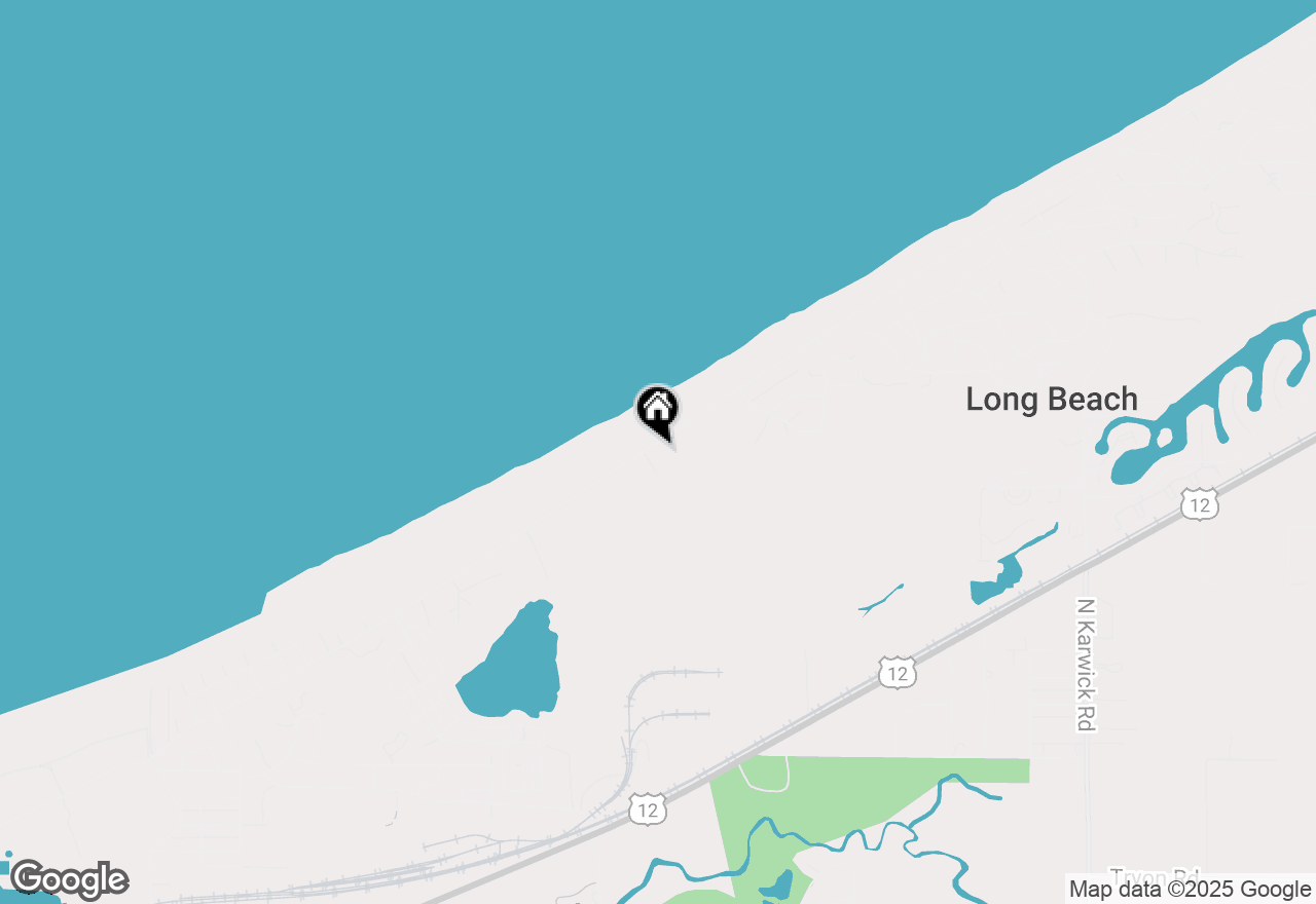 Map of 1405 Lake Shore Drive, Long Beach, IN 46360