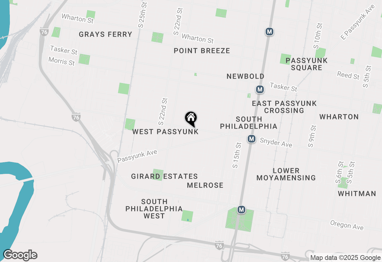 Map of 2106 S Garnet Street, Philadelphia, PA 19145