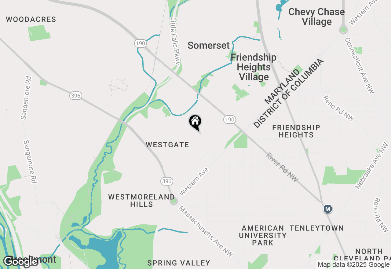 Map of 5018 Rodman Road, Bethesda, MD 20816