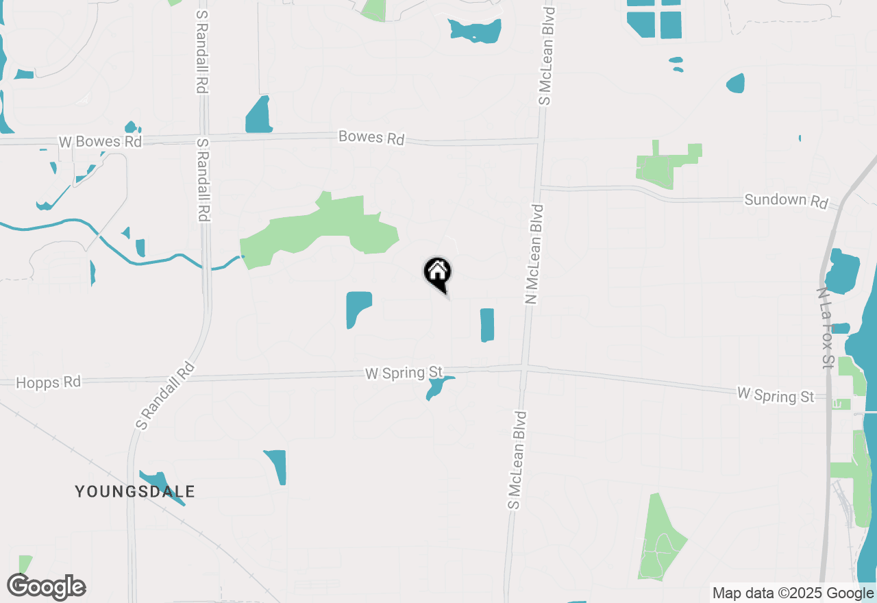 Map of 527 Hobart Drive, South Elgin, IL 60177