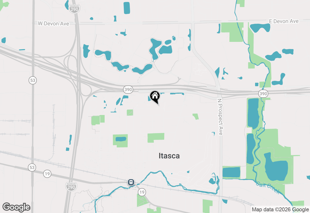 Map of 309 E Theodore Lane, Itasca, IL 60143