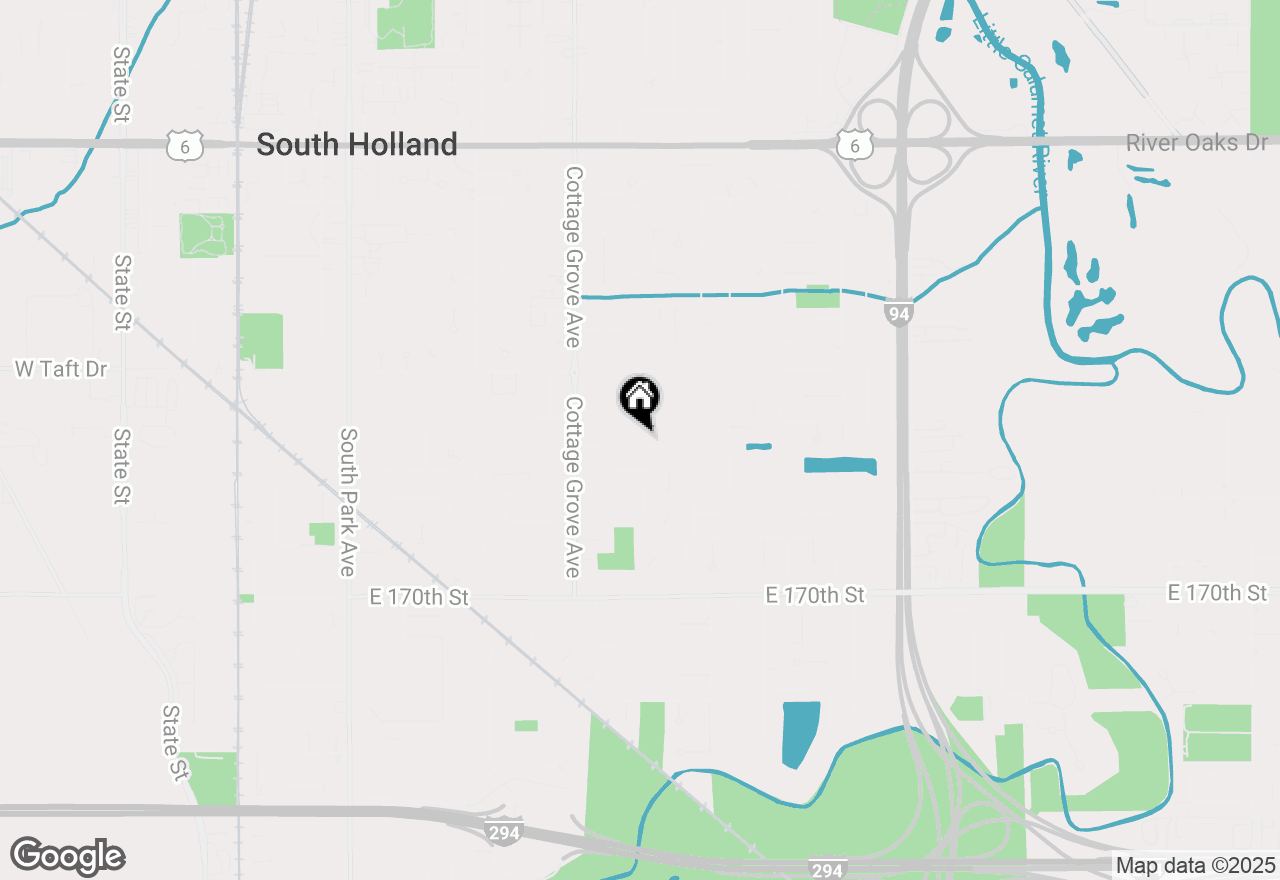 Map of 912 E 167th Place, South Holland, IL 60473