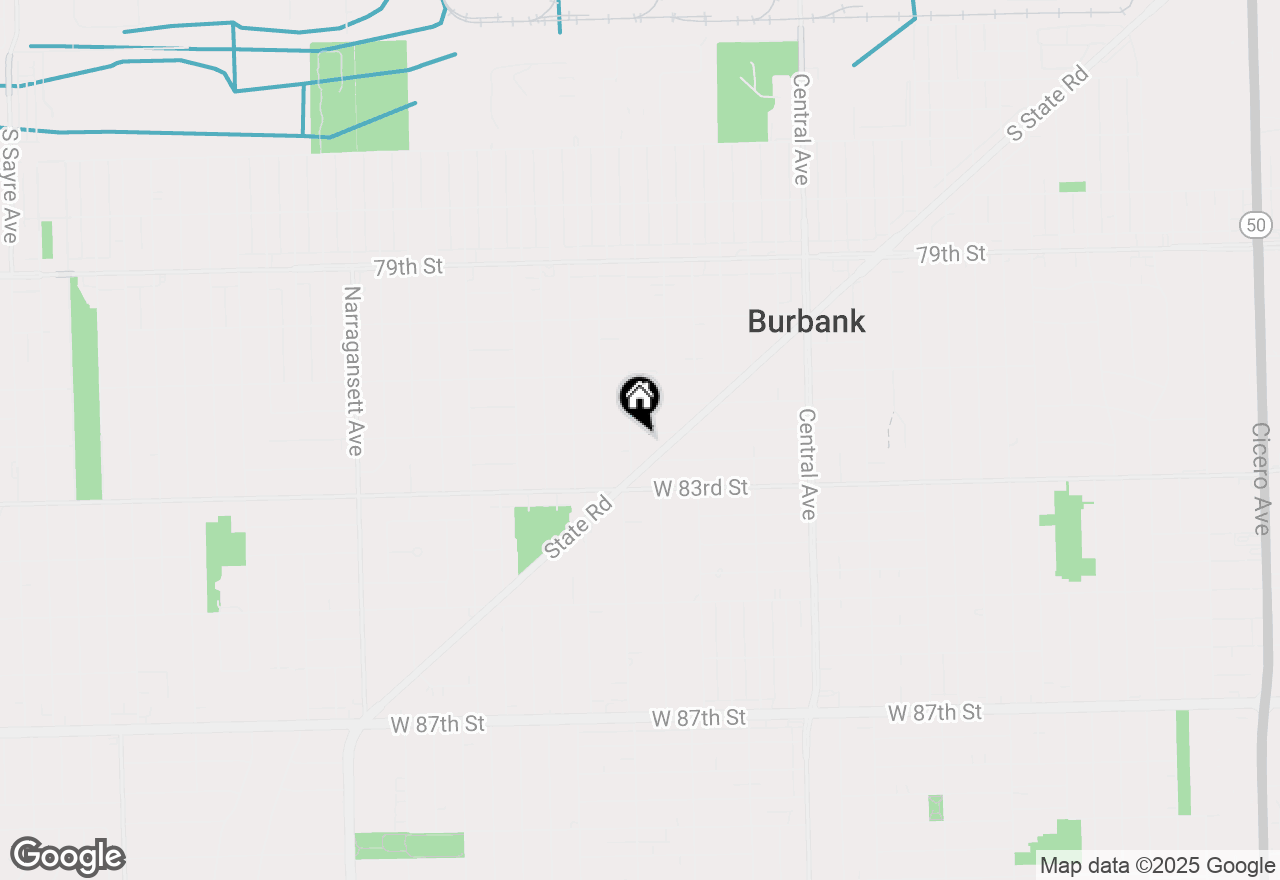 Map of 5855 W 82nd Street, Burbank, IL 60459