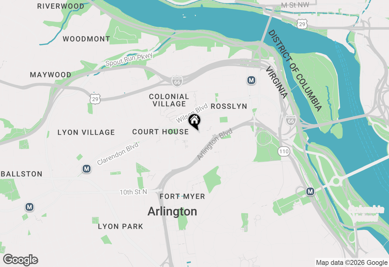 Map of 1511 Rolfe Street N #A404, Arlington, VA 22209