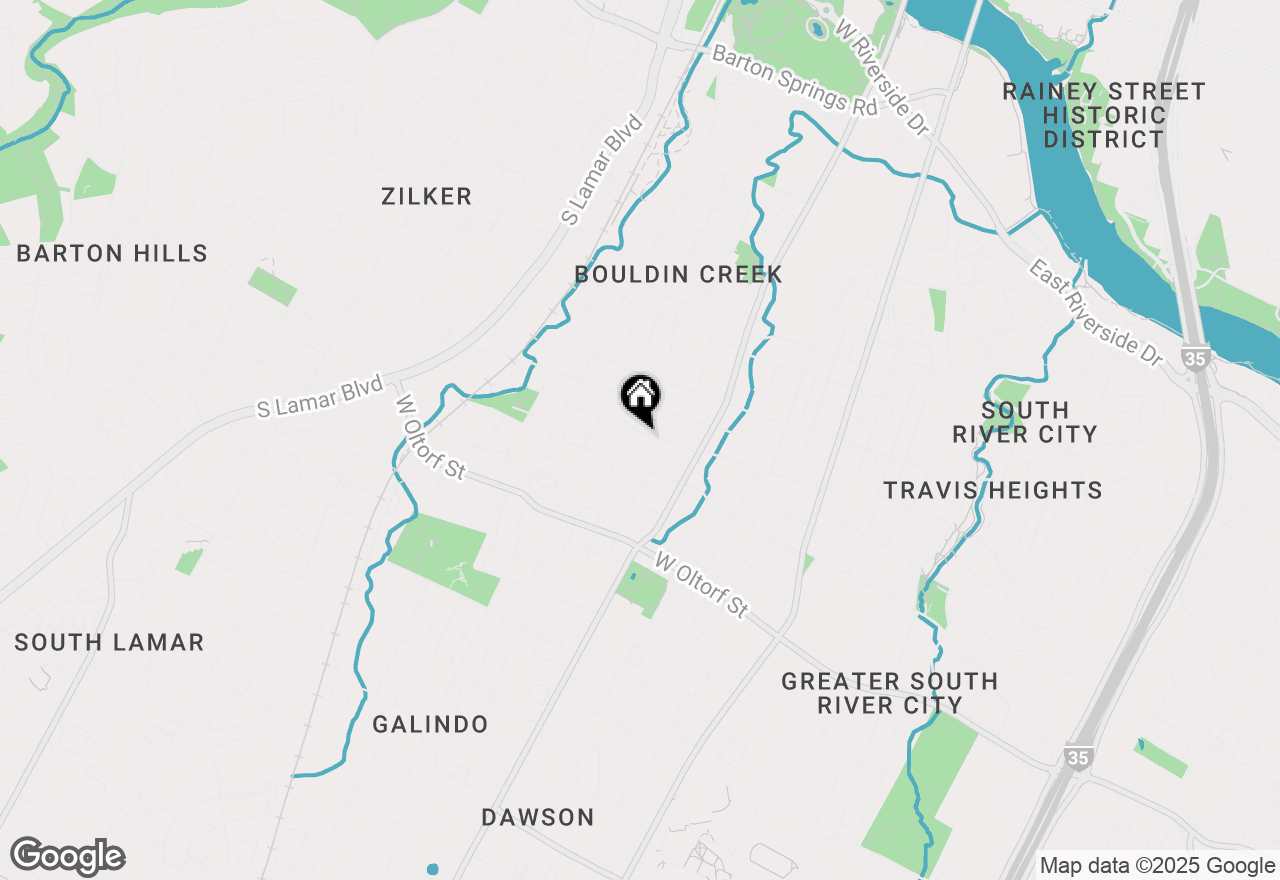 Map of 711 W Johanna St, Austin, TX 78704